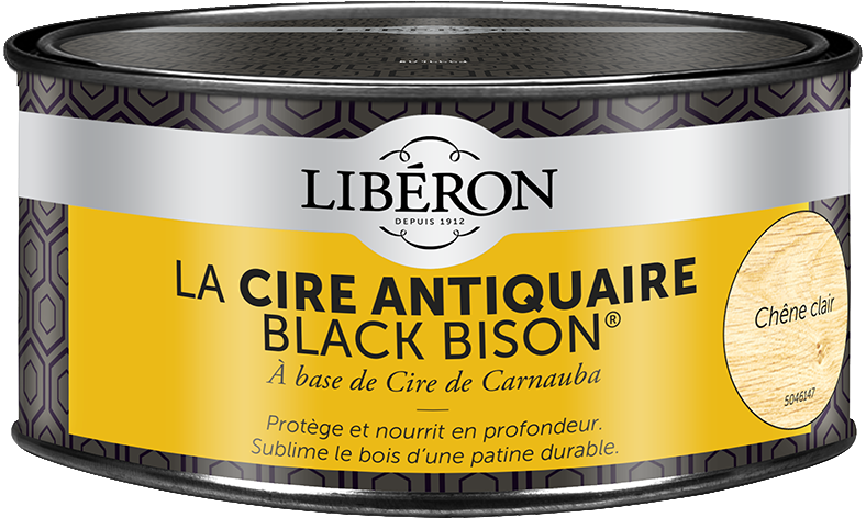 Cire antiquaire « black bison » pâte 0.5L - Chêne clair- LIBERON